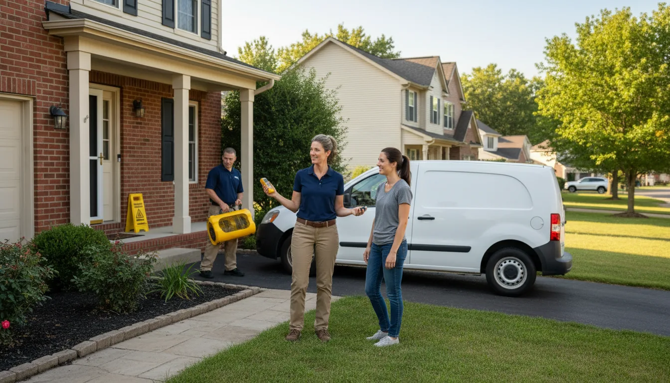 Water restoration image for Dehumidification And Cleanup Services in Slade, KY